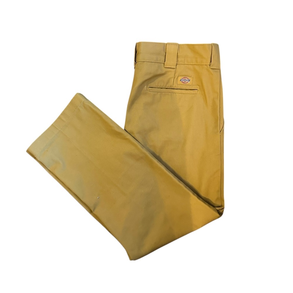 Dickies Men's Khaki Work Chinos in Tan